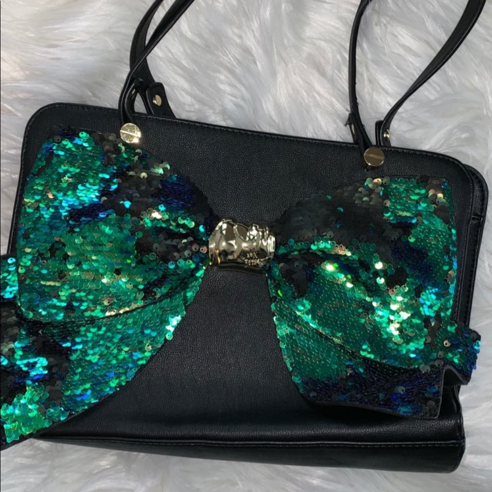 Sequin Bow Purse